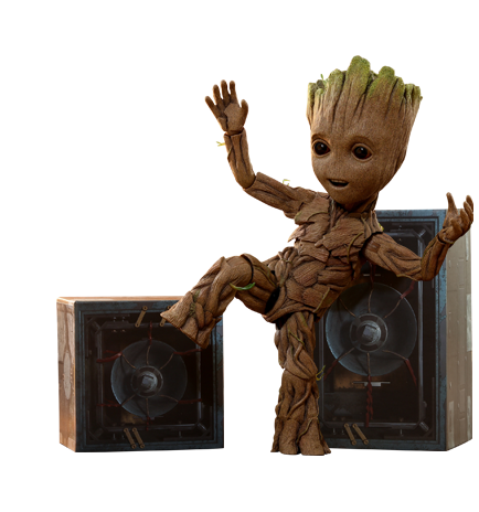 HOT TOYS ホットトイズ Life-Size Masterpiece Baby Groot ライフサイズ・マスターピース ガーディアンオブギャラクシー ベビー・グルート ブラウン21センチ表記サイズ