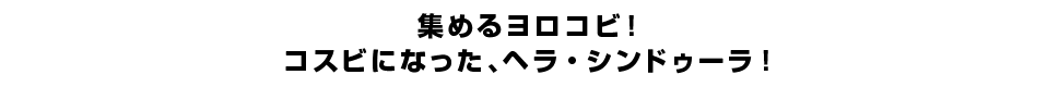 集めるヨロコビ！コスビになった、ヘラ・シンドゥーラ！