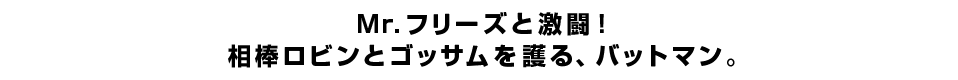 Mr.フリーズと激闘！相棒ロビンとゴッサムを護る、バットマン。