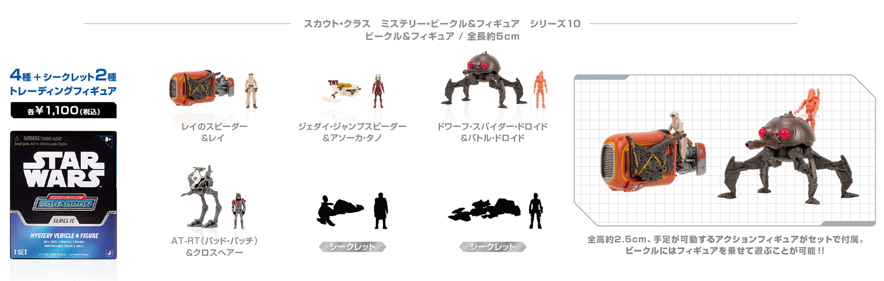 スカウト・クラス ミステリー・ビークル＆フィギュア シリーズ10